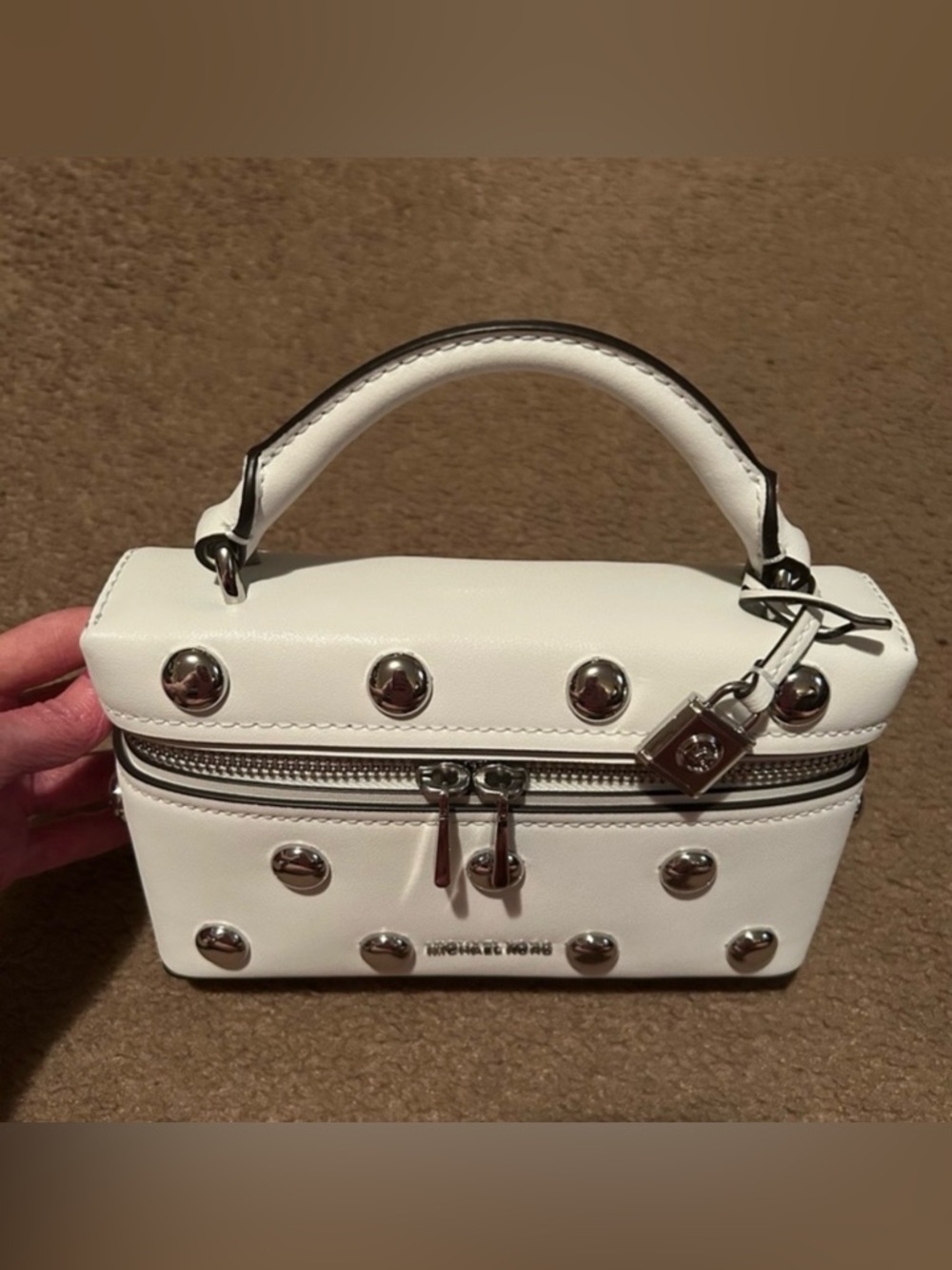 Jana Extra-Small Studded Leather Crossbody Bag